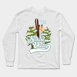 Nordic Valley Utah Ski logo Long Sleeve T-Shirt